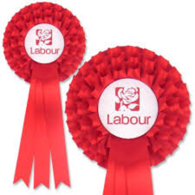 Two Labour Rosettes